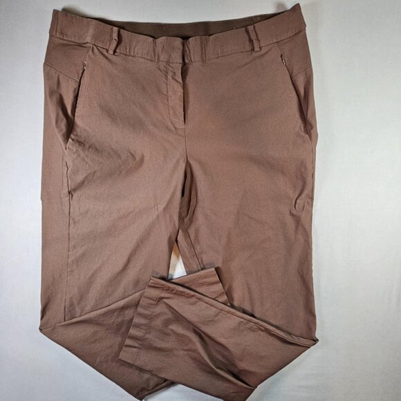 Lane Bryant Four Season Straight Pants Women’s Size 22L – Dark Brown Stretch - Picture 2 of 12